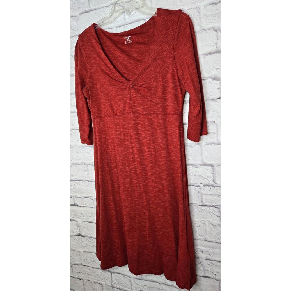 Toad&Co Women's Rosalinda Dress organic cotton stretch 3/4 sleeve medium. - Picture 3 of 7
